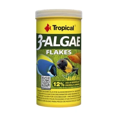 Afbeelding van Tropical 3 Algen Vlokvoer 250ml Aquarium Visvoer