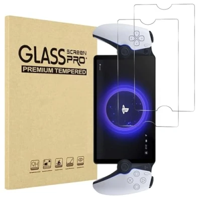 Afbeelding van PHONILLICO Gehard glas voor Sony Playstation PS5 Portal [2 stuks] PS displaybeschermfolie krasbestendig