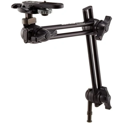 Afbeelding van Manfrotto 396B 2 Braccetto Serie articulated, Sezioni, ondersteuning voor fotocamera, beugel 16 mm e 3/8 inch, in Alluminio, zwart