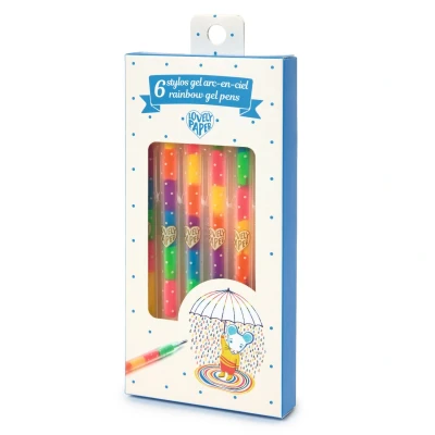 Afbeelding van Djeco gelpennen regenboog 6st