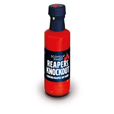 Afbeelding van Scovilla &#039;s Finest REAPER&#039;s KNOCKOUT 100 ml, extreem scherpe chilisaus met Carolina Reaper, extreme warme saus, 100% natuurlijke ingrediënten