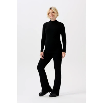 Afbeelding van Zwangerschapsbroek Casual broek flared Heja Black XS