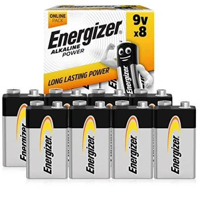 Afbeelding van Energizer Batterij 9 V, alkaline power, 8 stuks