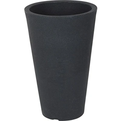 Afbeelding van Spetebo Conische bloempot van kunststof, antraciet, 70 cm, antraciet
