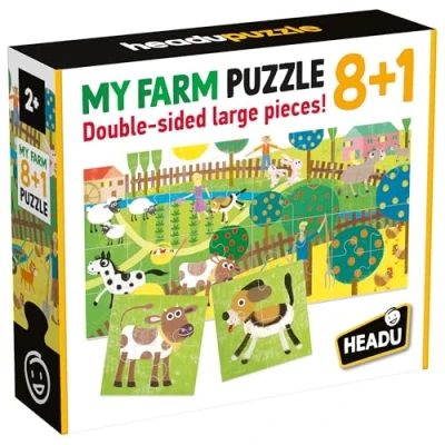 Afbeelding van Headu It20867 puzzel 8+1, IT20867, meerkleurig