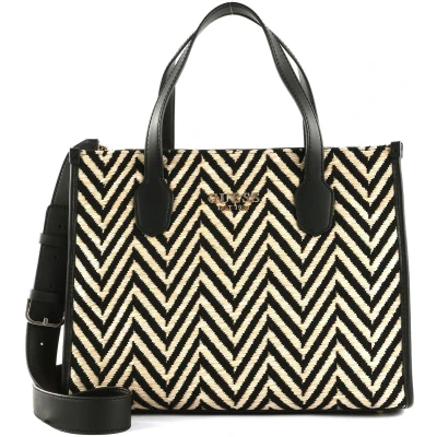 Afbeelding van Guess Silvana Handtas, Dames, Maat: One Size, Black