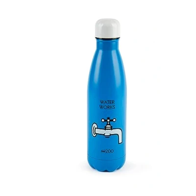Afbeelding van Excelsa Monopoly Thermofles, 50 cl, lichtblauw, roestvrij staal