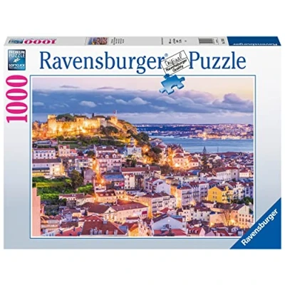 Afbeelding van Ravensburger puzzel Lisbon &amp; Sao Jorge castle Legpuzzel 1000 stukjes