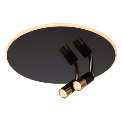Afbeelding van Lucide JUBEL Plafonnière Ø 40 cm LED Dimb. 2700K Zwart chroom