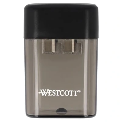 Afbeelding van Westcott puntenslijper kunststof dubbel zwart AC E744744