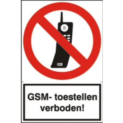 Afbeelding van Artelli Sticker Gsm toestellen verboden