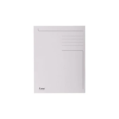 Afbeelding van Exacompta Dossiermap Foldyne Ft 24 X 35 Cm (voor Folio), Lichtgrijs, Pak Van 50 Stuks
