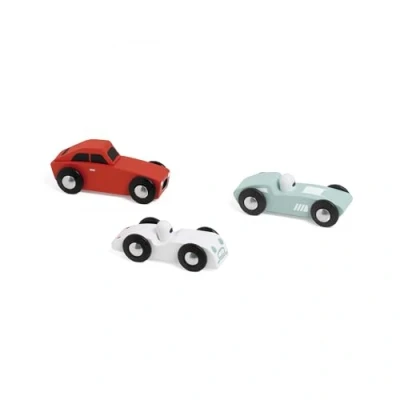 Afbeelding van Classic World Houten Sportauto&#039;s Set, 3st.