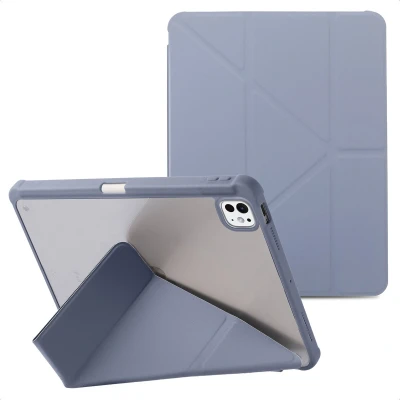 Afbeelding van imoshion Tablet Hoes Geschikt voor iPad Pro 11 (2024) M4 Origami bookcase 2.0 Paars /Lavender