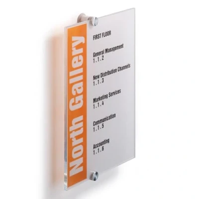 Afbeelding van Deurbordje Durable crystal sign 4825 210x297mm