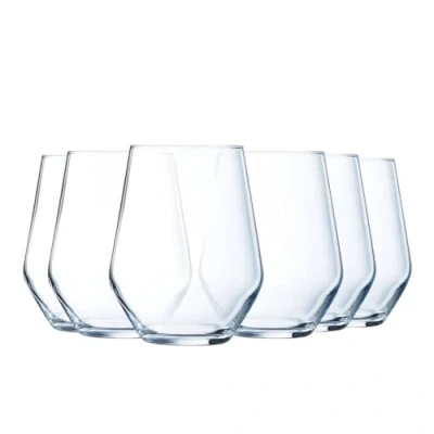 Afbeelding van Luminarc Vinetis collectie 6 glazen hoog 40 cl modern en elegant design gemaakt in Frankrijk versterkte verpakking
