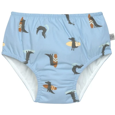 Afbeelding van Lässig SPF Zwemluier Crocodile sky blue, 03 06 maanden maat 62/68