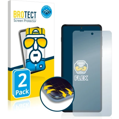 Afbeelding van BROTECT Screenprotector voor Motorola Edge 20 Pro Folie Beschermfolie transparant volledig dekking (2 Stuks)