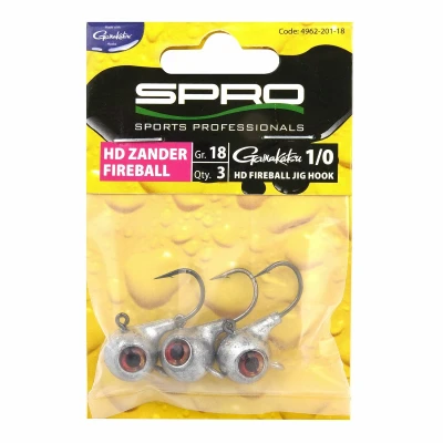 Afbeelding van Spro HD Zander Fireballs 18g (3 Stuks)