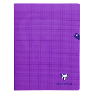 Image de Cahier de 96 pages Seyès Clairefontaine Mimesys 24 x 32 cm Violet