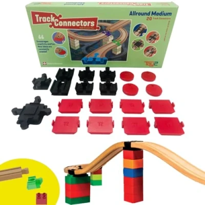 Afbeelding van Allround Medium 20 Brio Duplo Adapters Treinbaanonderdelen Houten Treinbaan