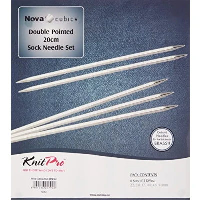 Afbeelding van KnitPro Nova Cubics sokkennaaldenset 20cm 2.50 5.00mm