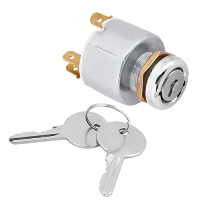Afbeelding van Contactsleutelschakelaar, motorstartschakelaar, 12 V, 3 posities, ON OFF, met universele sleutel, contactsleutel, ontstekingsschakelaar