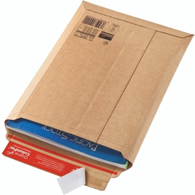 Afbeelding van 100x ColomPac® envelop bruin 250 x 340 mm Met plakstrip Enveloppendoos