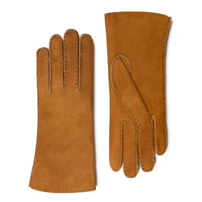 Afbeelding van Isabel Bernard Honoré Zenia Cognac Handschoenen van Lamsvacht IB67003 336
