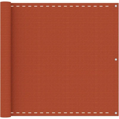 Afbeelding van Balkonscherm 90x500 cm HDPE oranje