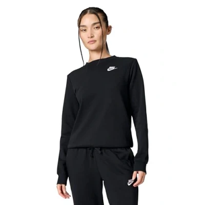 Afbeelding van Nike Sportswear CLUB CREW Sweater, Dames, Maat: Medium, Black/white