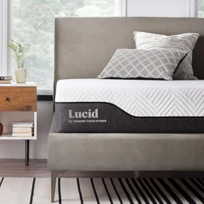 Afbeelding van LUCID Hybride matras, traagschuim, 135 x 190 cm