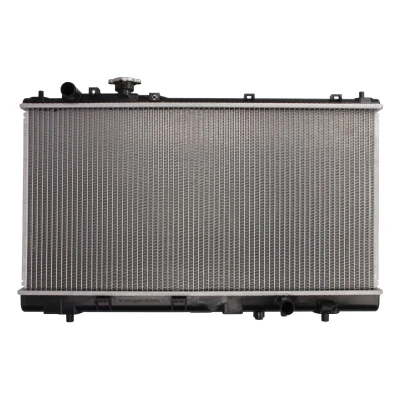 Afbeelding van THERMOTEC D73007TT Radiateur Aluminium, Kunststof voor voertuigen met/zonder airco 350 679 22 Handgeschakeld Koelribben gesoldeerd
