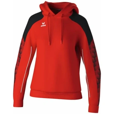 Afbeelding van Erima Evo Star Sweatshirt Met Capuchon Dames Rood / Zwart Maat: 44
