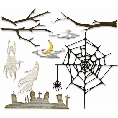 Afbeelding van Sizzix Tim Holtz Thinlits Die Vault Fright Night 11pcs