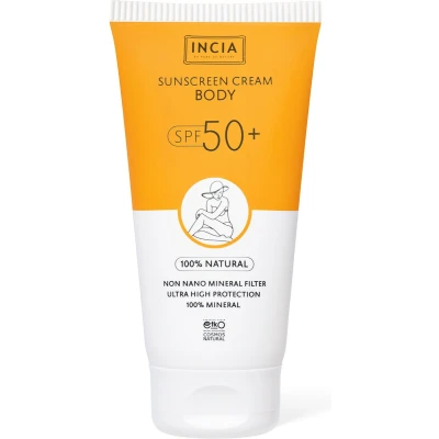 Afbeelding van Incia 100% Natuurlijke SPF 50 Zonnebrandcrème voor het Lichaam Parfumvrij Vegan 150 ml
