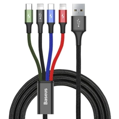 Afbeelding van Baseus Fast 4in1 CA1T4 A01 USB oplaadkabel