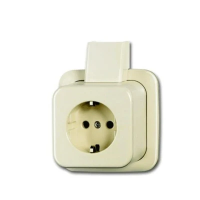 Afbeelding van BJ wandcontactdoos 2300EAPJ opbouw 1 voudig