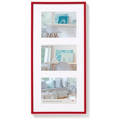 Afbeelding van walther design KV338R New Lifestyle, kunststof lijst, 3 x 13 18 cm, rood, 1 stuk