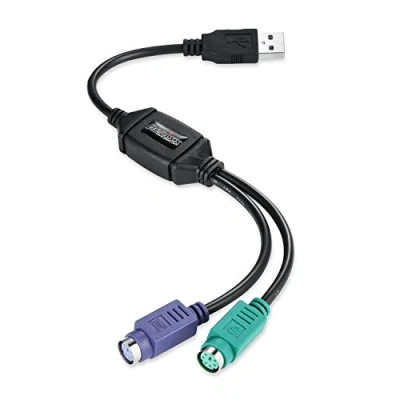 Afbeelding van Perixx USB 2.0 Y kabel [1x A stekker 2x PS/2 bus] PERIPRO 401 B 0.15 m