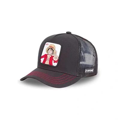 Afbeelding van Capslab One Piece Trucker Cap CL OP1 1 LUF2, Mannen, Zwart, Pet, maat: size