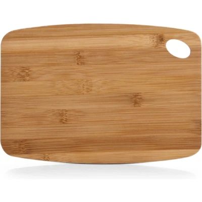 Afbeelding van Zeller Bamboe Houten keuken Snijplank Rechthoekig met Oog 26 x 18 cm