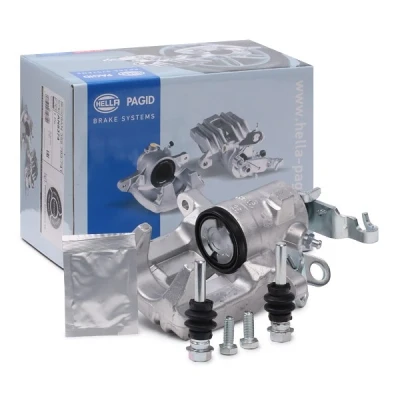Afbeelding van HELLA 8AN 355 783 411 Remklauw Grijs gietijzer Zonder houder VOLKSWAGEN: TRANSPORTER 4, 4 Bus