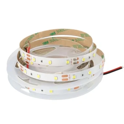 Afbeelding van Jandei Ledstrip, 5 meter, 12 V, niet waterdicht, koud wit licht 6000 K, 300 leds, SMD 2835, lichtstrip voor plafond, meubels, slaapkamer, vitrines (stroomvoorziening inbegrepen)