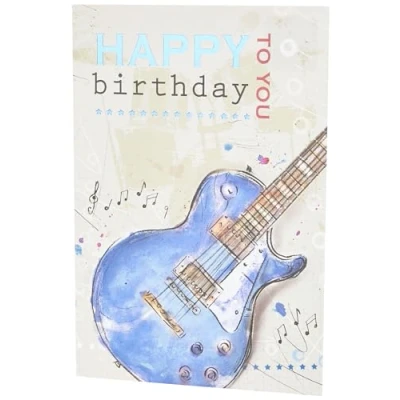 Afbeelding van Piccadilly Greetings Group Ltd Moderne verjaardagskaart 17,8 x 12,7 cm Greetings, grijs/zwart/blauw