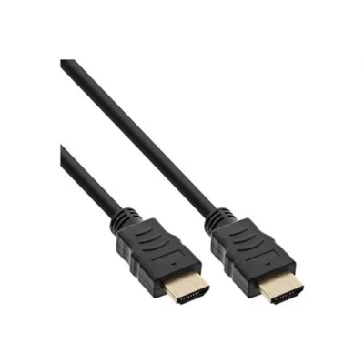 Image de InLine High Speed Câble HDMI avec Ethernet prise pour 30 cm triple blindage noir moulé, support 4K