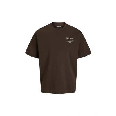 Afbeelding van Jack &amp; Jones Jjeurban EDGE Studio O NECK Tshirt print, Heren, Maat: Small, Delicioso detail