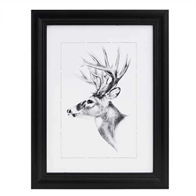 Afbeelding van WOLTU BR9671sz houten fotolijst met glasplaat, 20 x 25 cm, zwart