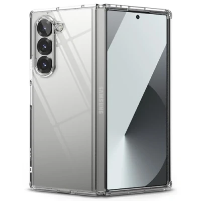 Afbeelding van Ringke Beschermhoes compatibel met Samsung Z Fold 6 [Fusion] Transparant Ultradun Solide Harde achterkant Zachte Bumper Schokbestendige Galaxy Case Accessoires