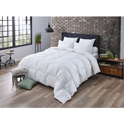 Afbeelding van DODO Natuurlijk, warm, anti mijt dekbed, 140 x 200 cm, voor eenpersoonsbed, dekbed Mont Blanc 70% dons, 30% veren, luchtig en zacht, gemaakt in Frankrijk, machinewasbaar op 40 C